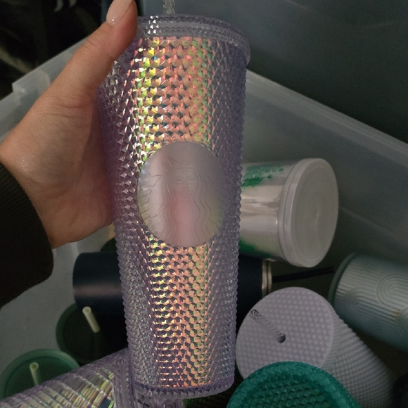 Starbucks Textured Tumblers in Green, Pink, and Silver - Picture 7 of 16